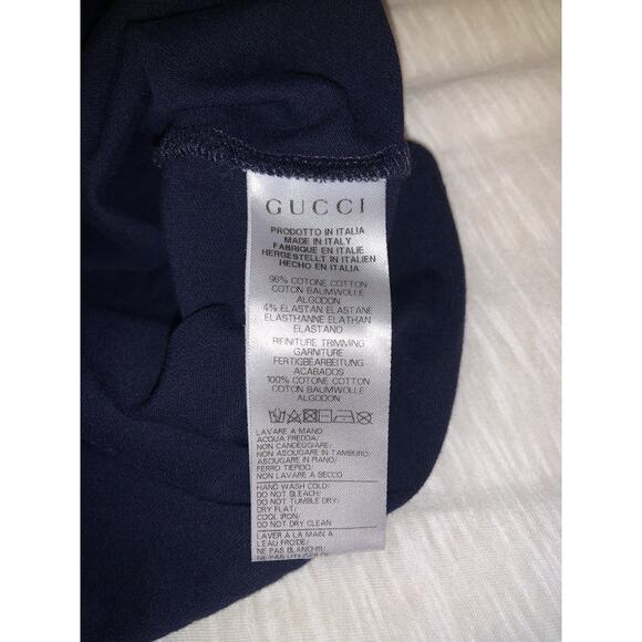 Gucci Kids Logo Blue Short Sleeve Shirt Boys Size 12 - Picture 5 of 8